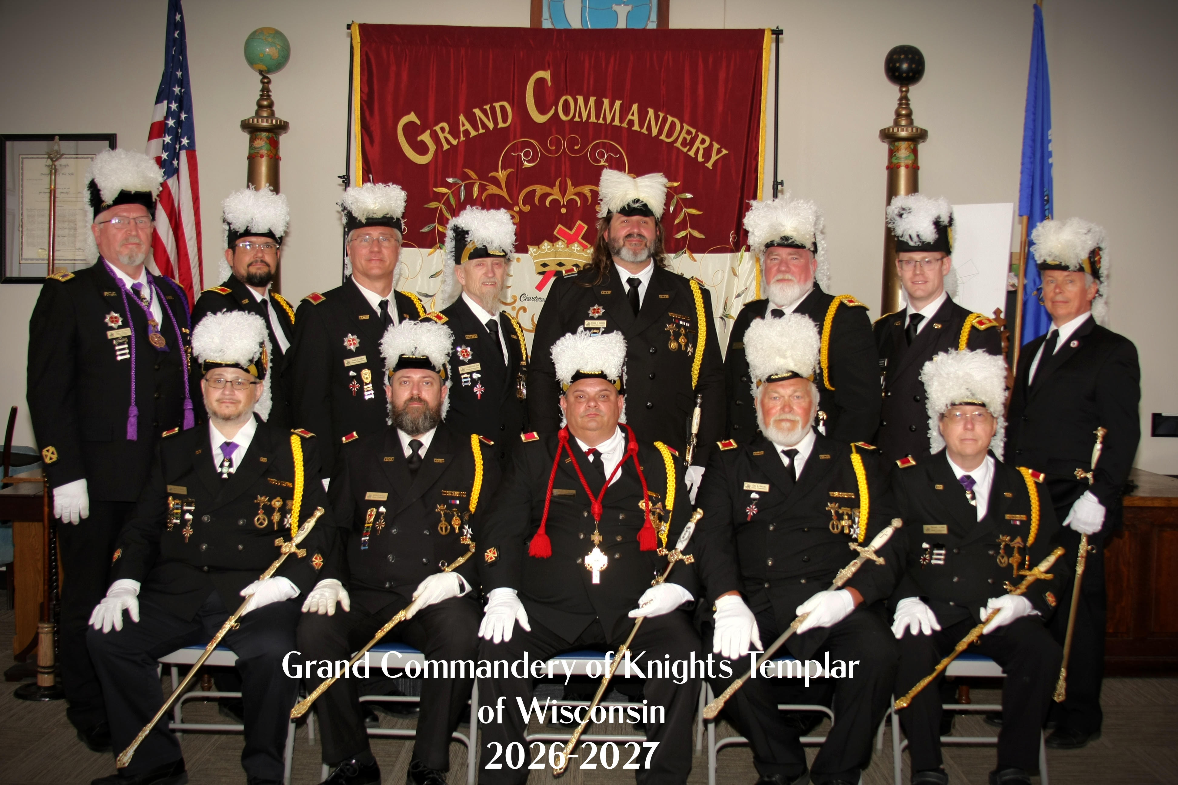 Officers of the Grand Commandery of Knights Templar in Wisconsin