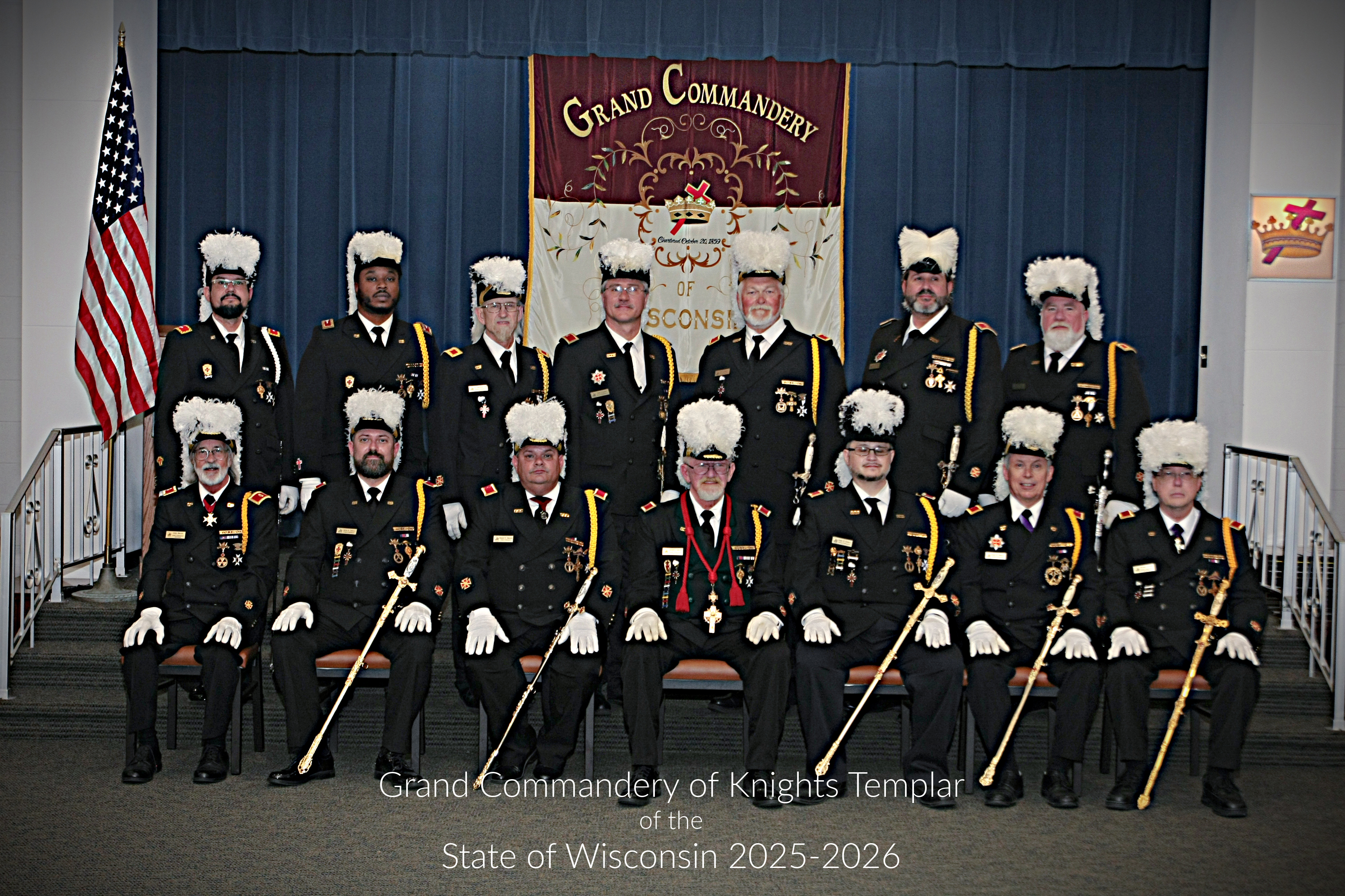 Officers of the Grand Commandery of Knights Templar in Wisconsin